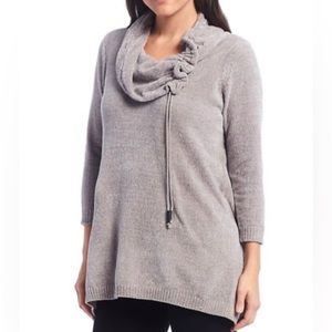 NWT Ali Miles super cozy chenille cowl neck sweater